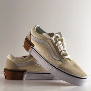 vans gum block white